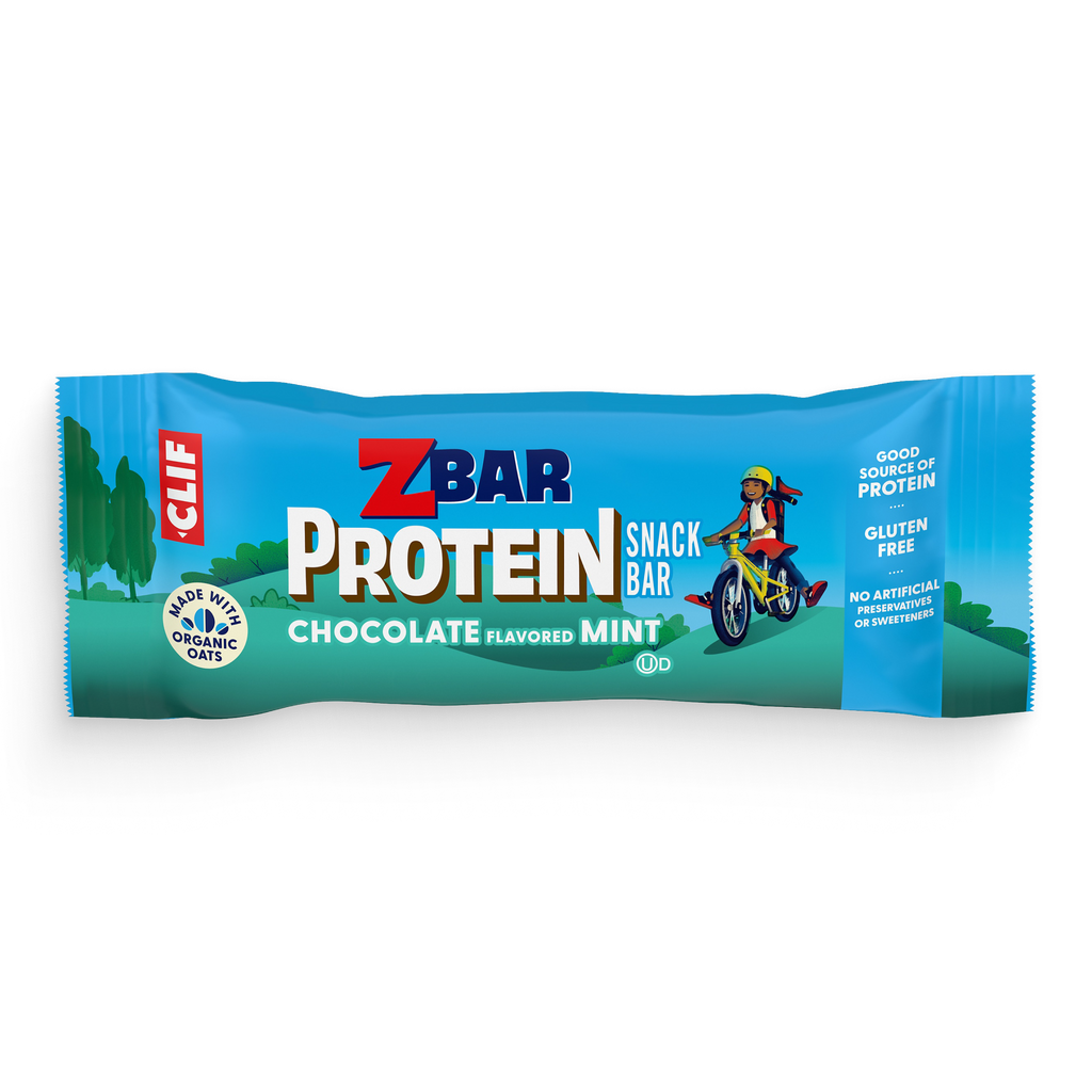 Zbar Protein Chocolate Flavored Mint Crispy Snack Bars, Gluten Free Protein Bars